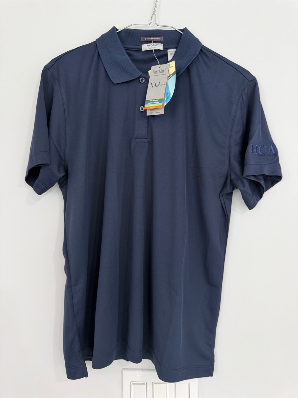River's End Dark Navy Performance Polo